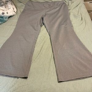 grey flare pants